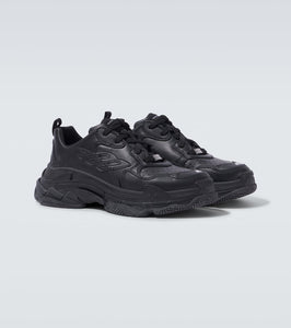 Balenciaga Triple S Sporty leather sneakers