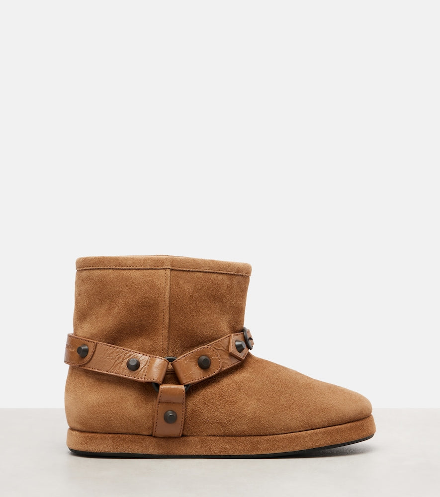 Balenciaga Alaska suede ankle boots (Brown) - Flat Boots