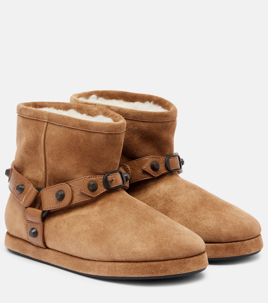 Balenciaga Alaska suede ankle boots (Brown) - Flat Boots