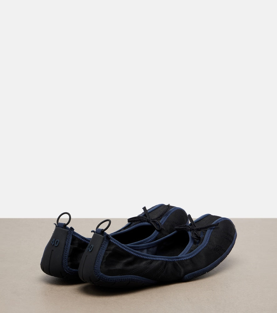 Black Balenciaga Ballet canvas ballet flats - Ballerina Flats