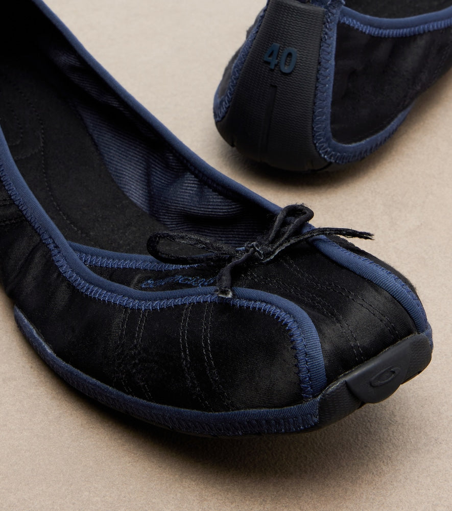 Black Balenciaga Ballet canvas ballet flats - Ballerina Flats