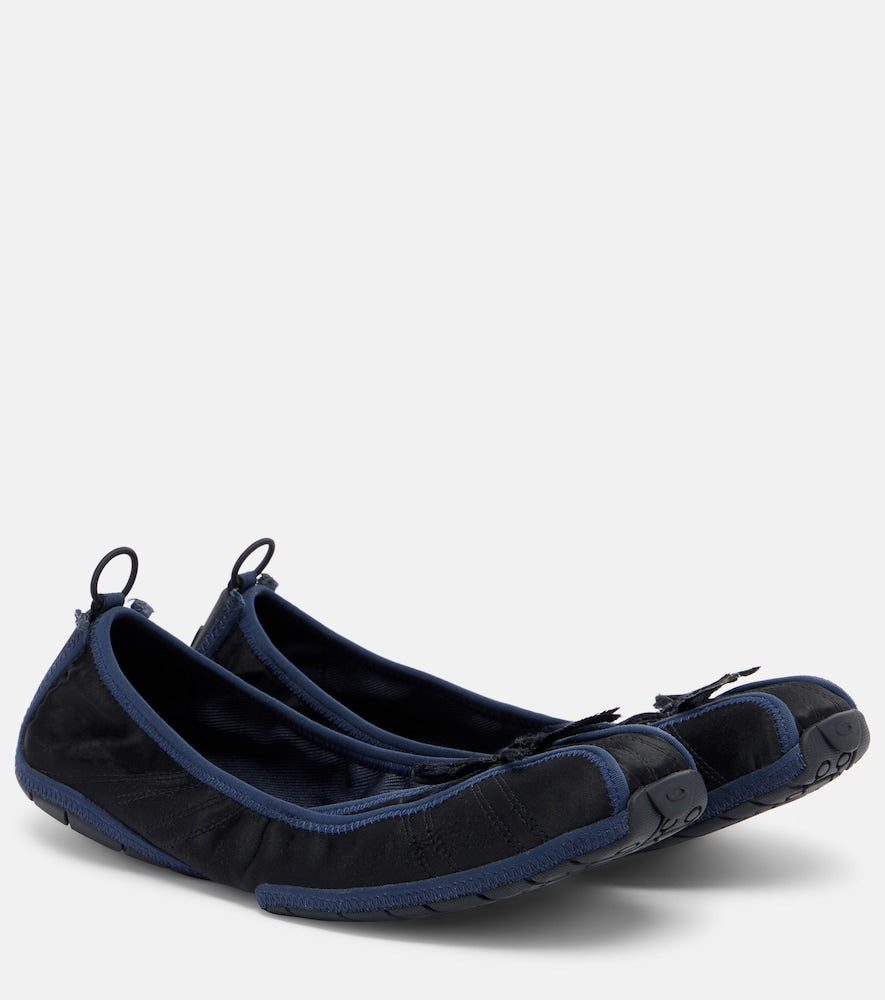 Black Balenciaga Ballet canvas ballet flats - Ballerina Flats