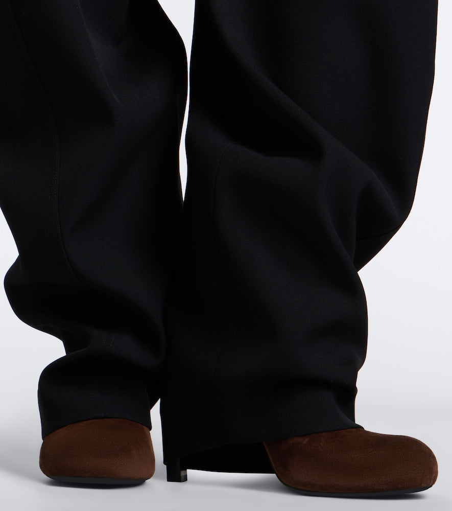 Balenciaga Fargo suede ankle boots (Brown) - Mid Heels