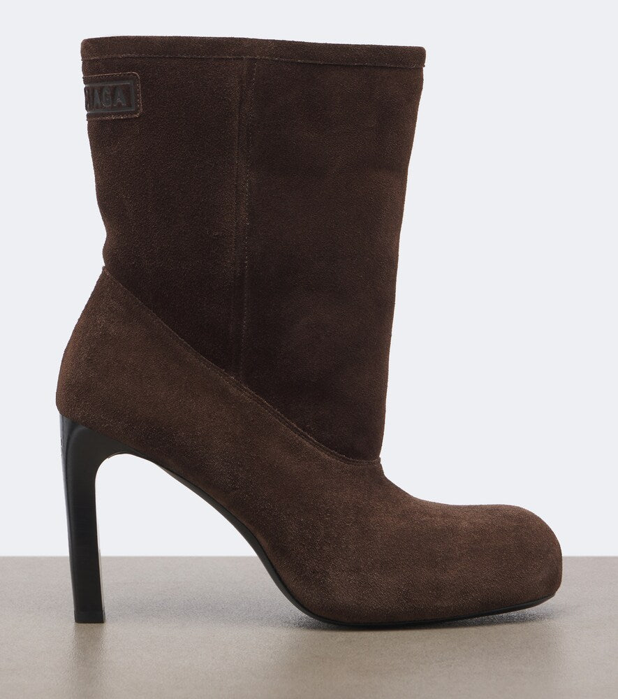 Balenciaga Fargo suede ankle boots (Brown) - Mid Heels