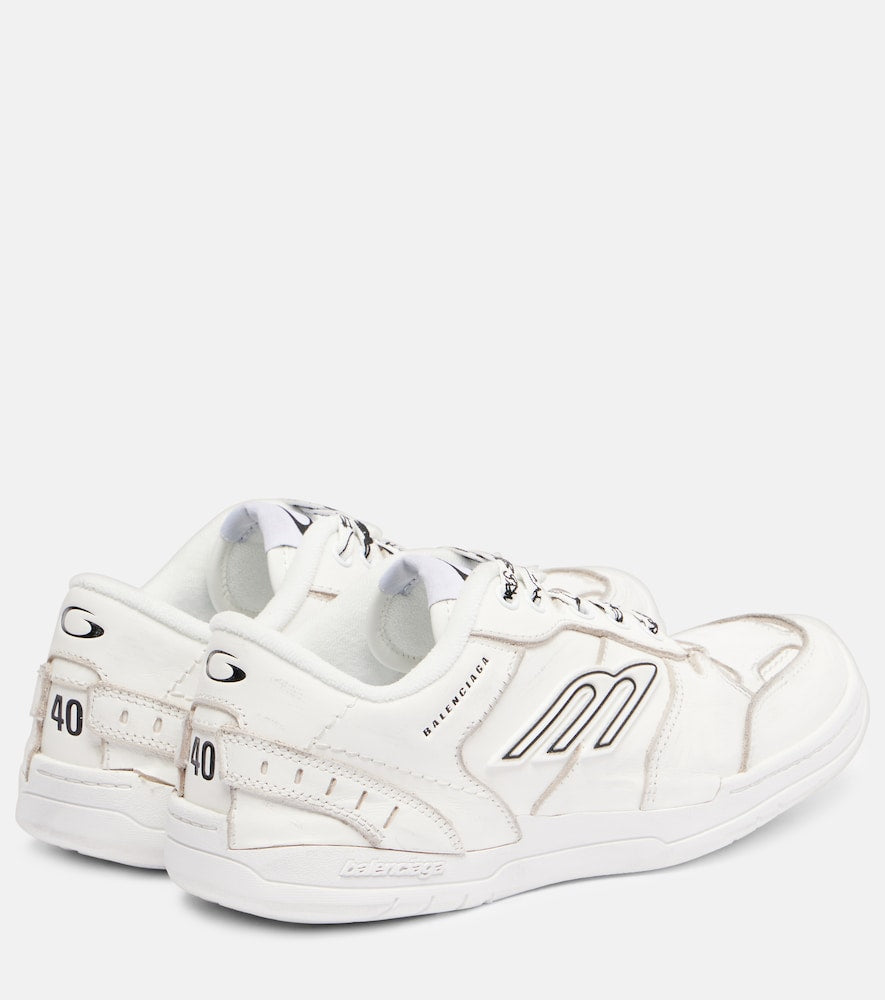 Balenciaga Hamptons 3B Sports Icon leather sneakers in White - Low-Top Sneakers