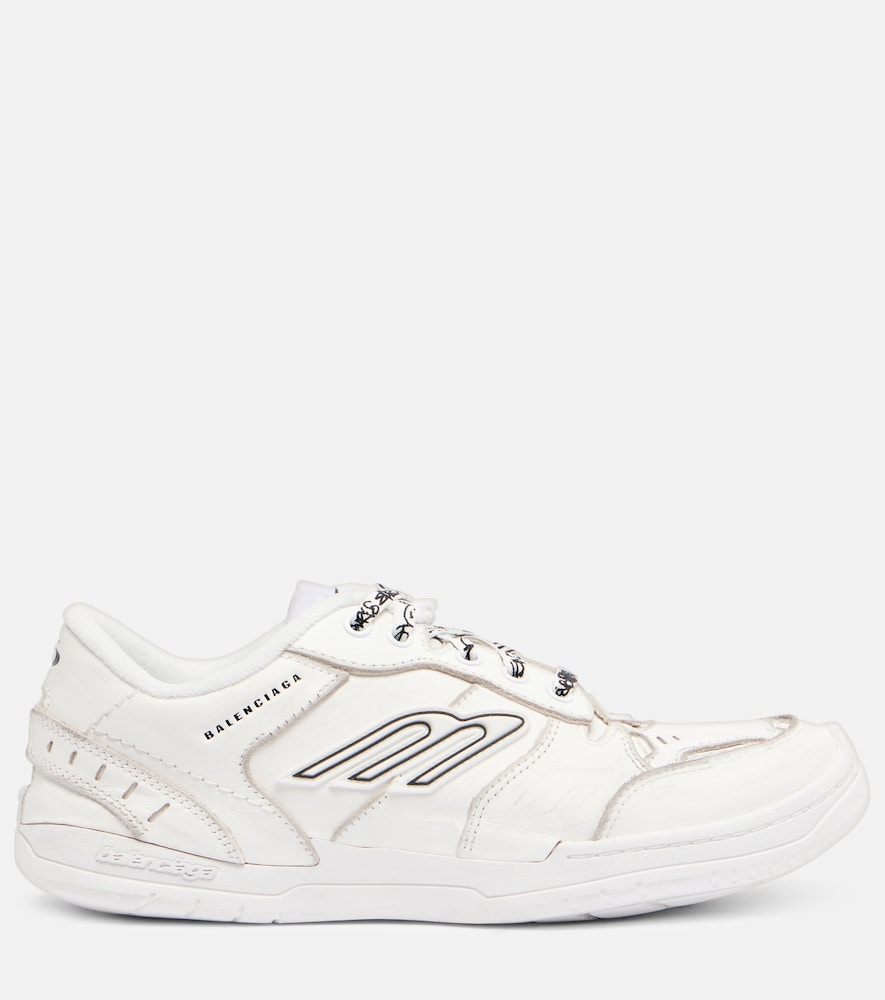 Balenciaga Hamptons 3B Sports Icon leather sneakers in White - Low-Top Sneakers