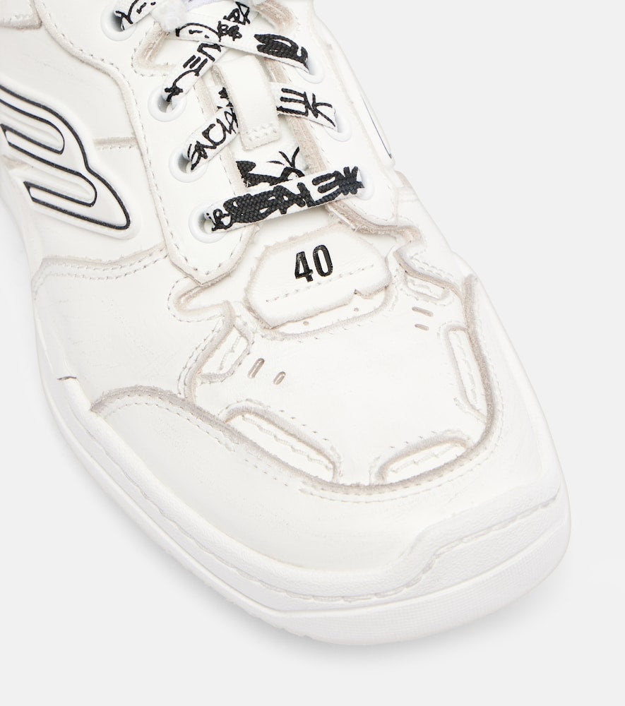 Balenciaga Hamptons 3B Sports Icon leather sneakers in White - Low-Top Sneakers