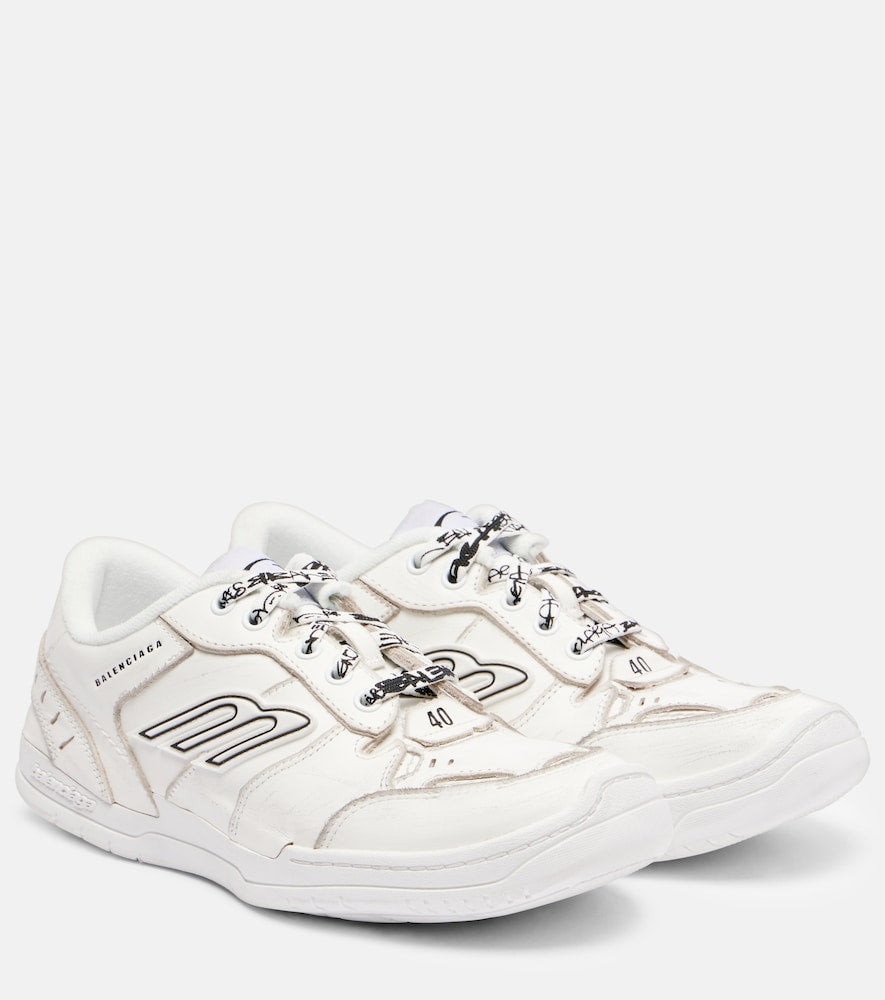 Balenciaga Hamptons 3B Sports Icon leather sneakers in White - Low-Top Sneakers