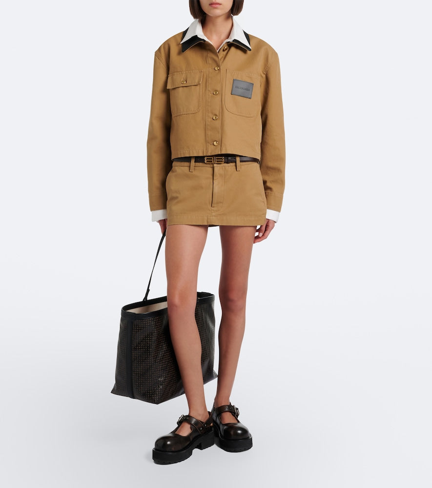 Balenciaga Venom leather Mary Jane flats - Brown Flat Shoes