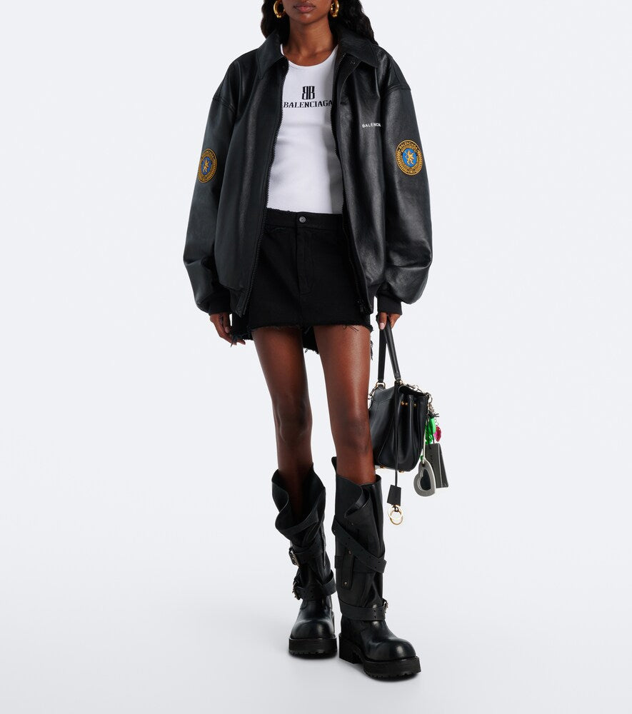 Balenciaga Venom leather combat boots - Black Flat Boots