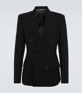 Balenciaga Wool-blend double-breasted blazer