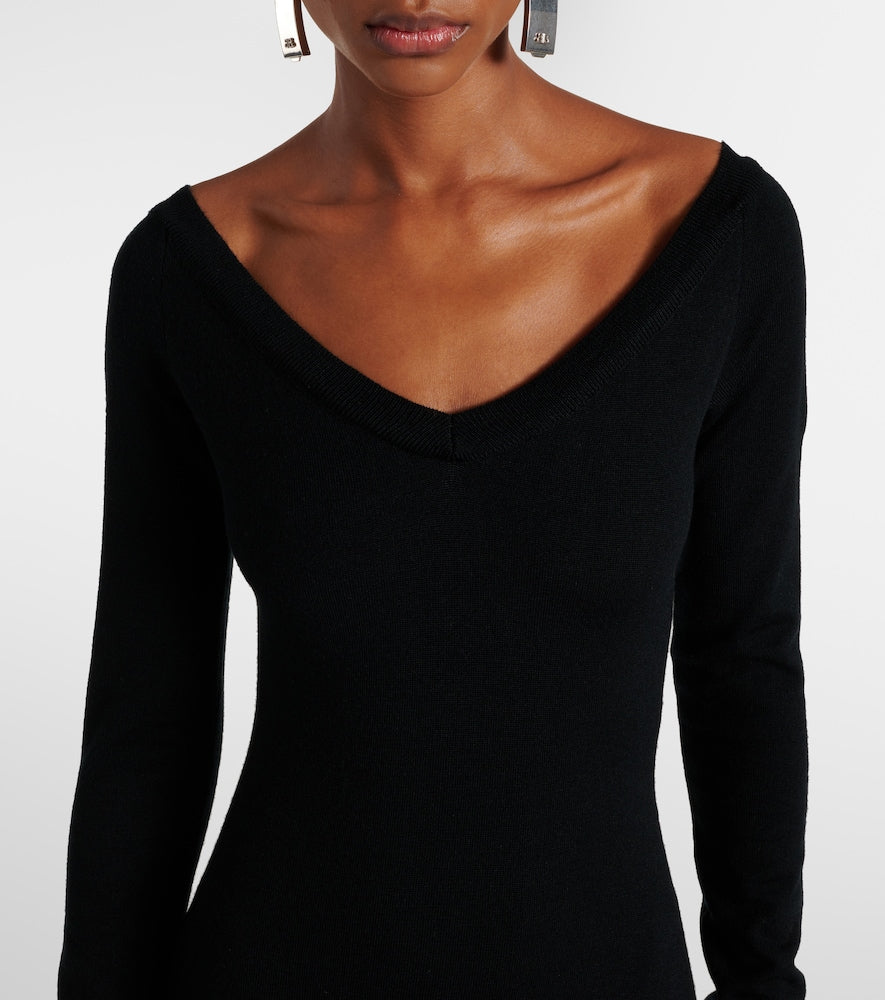 Balenciaga Wool-blend maxi dress