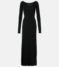 Balenciaga Wool-blend maxi dress. Balenciaga羊毛混纺长裙