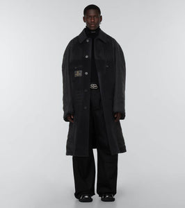 Balenciaga Wool-paneled technical jacket