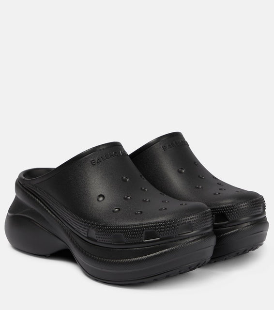 Balenciaga x Crocs platform slides
