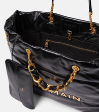 Balmain 1945 padded leather tote bag