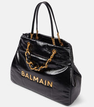 Balmain 1945 padded leather tote bag