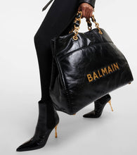 Balmain 1945 padded leather tote bag