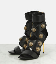 Balmain Alma embellished leather sandals