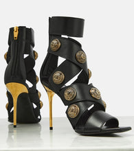 Balmain Alma embellished leather sandals