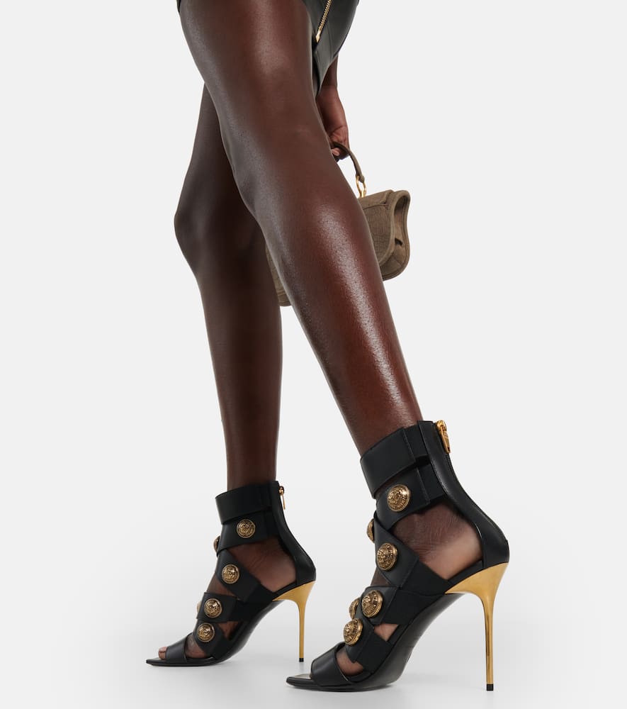 Balmain Alma embellished leather sandals