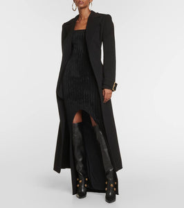 Balmain Alma leather knee-high boots
