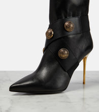 Balmain Alma leather knee-high boots