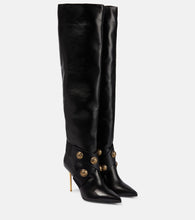 Balmain Alma leather knee-high boots