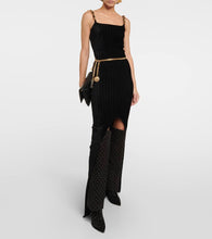 Balmain Ariel embellished knee-high suede boots