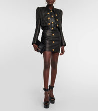 Balmain Ava leather platform sandals