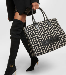Balmain B-Army 42 jacquard tote bag
