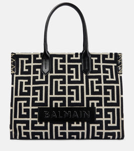 Balmain B-Army 42 jacquard tote bag. Shop Balmain Tote Bags for women now.