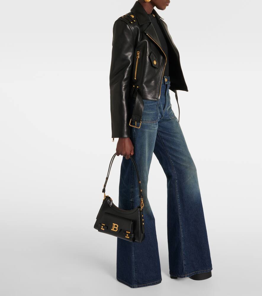 Balmain B-Buzz leather shoulder bag