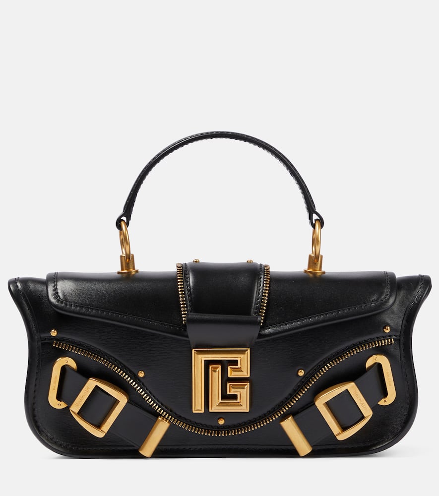 Balmain Blaze Small leather shoulder bag