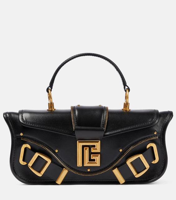 Balmain Blaze Small leather shoulder bag