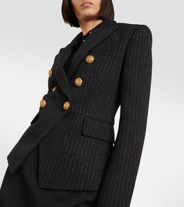 Balmain Chalkstripe wool blazer