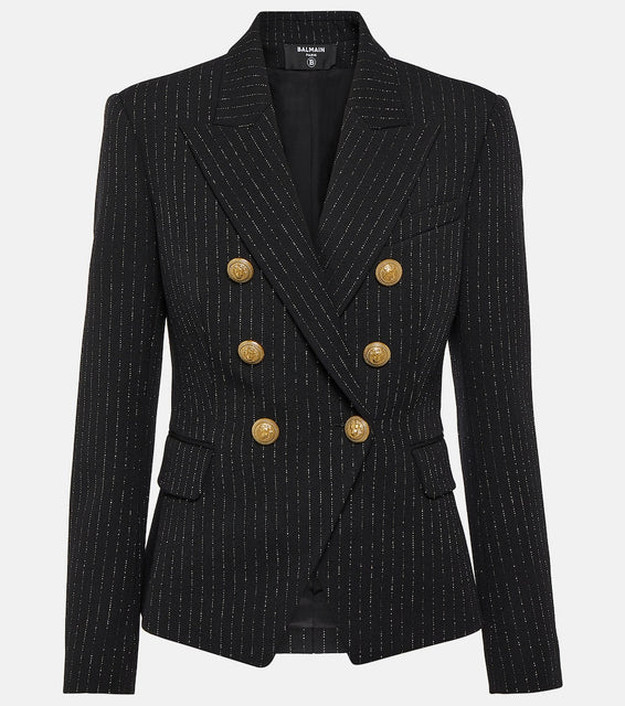 Balmain Chalkstripe wool blazer