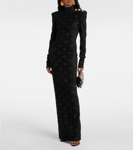 Balmain Checked boucl√É¬© gown