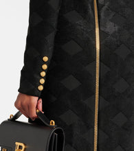 Balmain Checked boucl√É¬© gown
