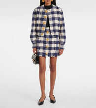 Balmain Checked tweed jacket