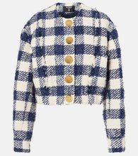 Balmain Checked tweed jacket