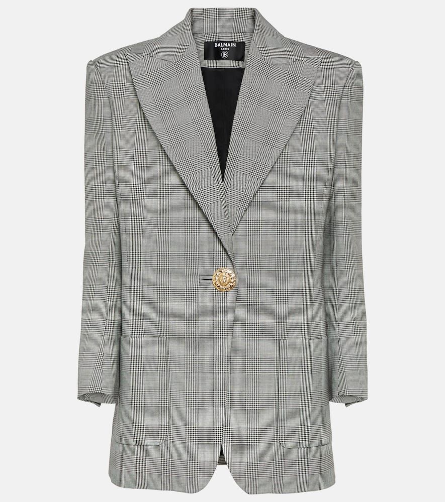 Balmain Checked wool blazer