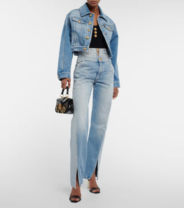 Balmain Cropped denim jacket