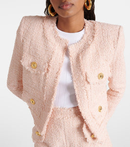 Balmain Cropped tweed jacket