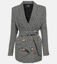 Balmain Double-breasted monogram jacket