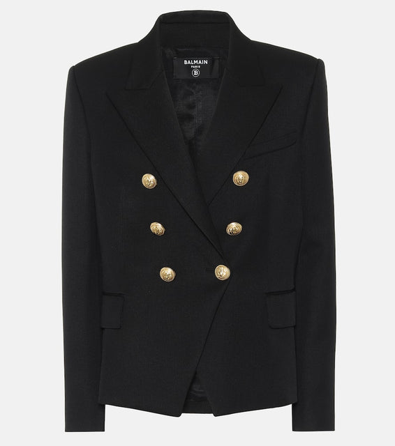 Balmain Double-breasted wool blazer