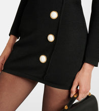 Balmain Embellished crêpe minidress
