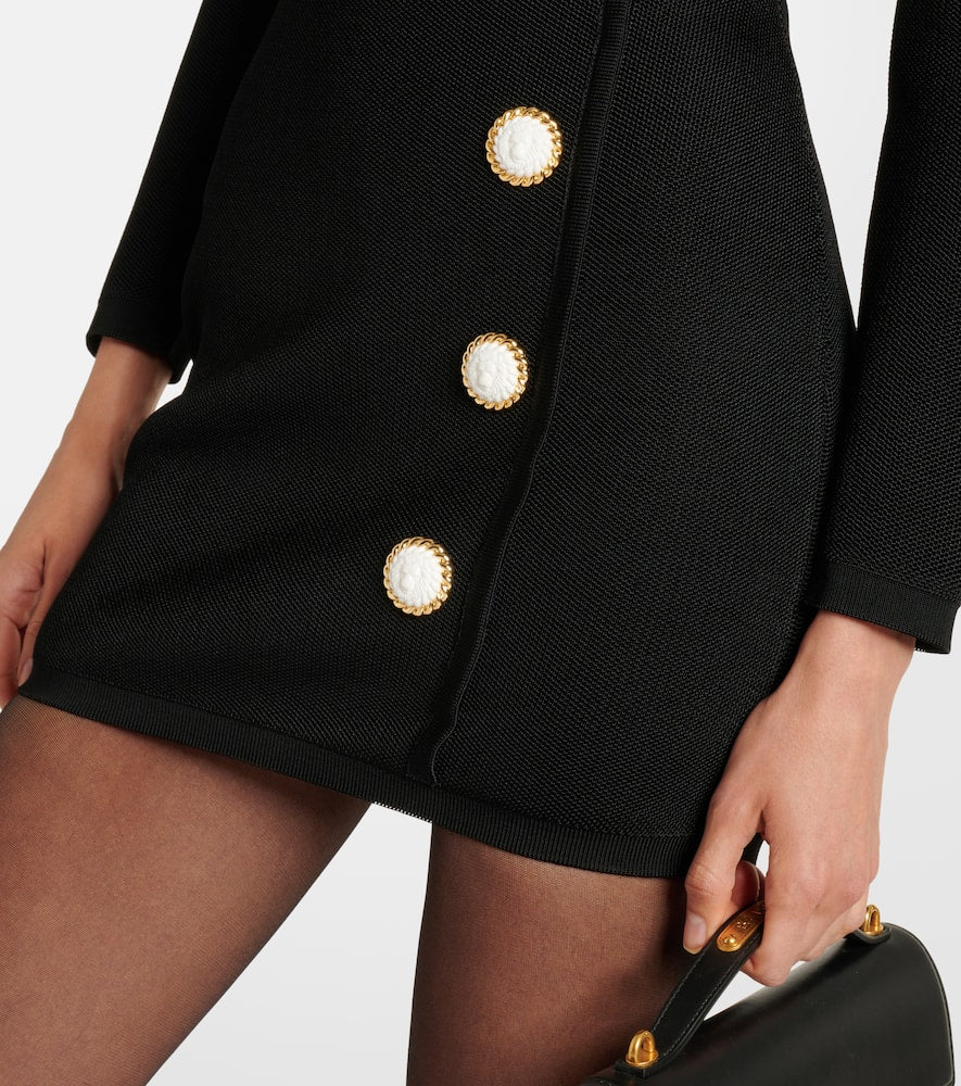 Balmain Embellished crêpe minidress
