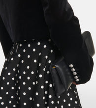 Balmain Embellished cropped velvet blazer