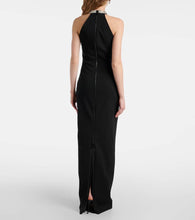 Balmain Embellished halterneck gown